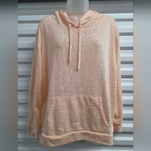 We The Free Peach Knit Hoodie